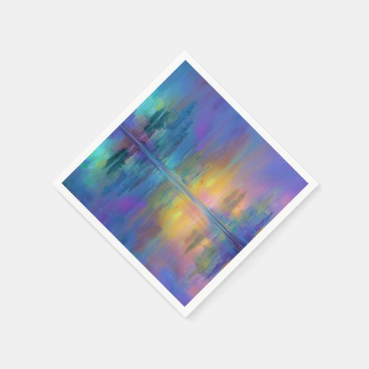 Holz in Pastellfarben flüstern Serviette (Ecke)