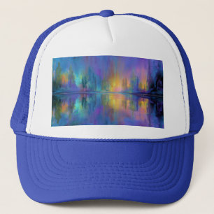 Holz in Pastellfarben flüstern Truckerkappe