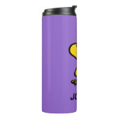 Holz in Sonnenbrille | Name hinzufügen Thermosbecher (Nach links gedreht)