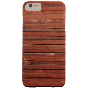 Holz in typisch schwedischem Rot Barely There iPhone 6 Plus Hülle
