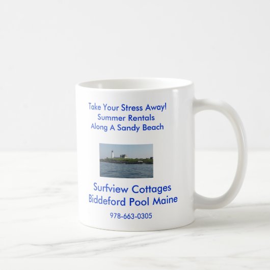 Holz-Insel, Surfview CottagesBiddeford Pool M… Kaffeetasse (Rechts)