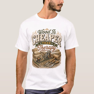 Holz ist billiger als Therapie Vintage T-Shirt