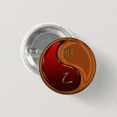 Holz Kaninchen Button (Vorne & Hinten)