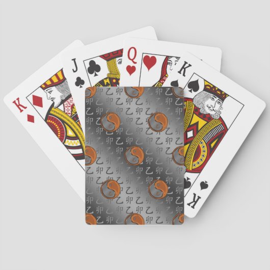 Holz Kaninchen Spielkarten (Rückseite)