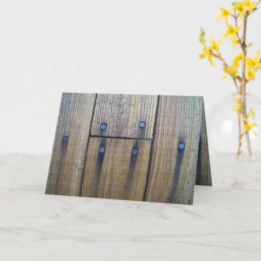 Holz Karte (Gelbe Blume)