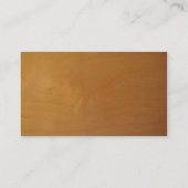 Holz - Knoten Visitenkarte (Rückseite)