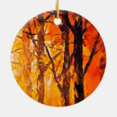 Holz Künstlerische Malerei Keramik Ornament (Hinten)