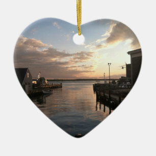 Holz-Loch-Hafen-Weihnachtsverzierung Keramik Ornament