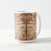 Holz-Look Kaffeetasse (VorderseiteRechts)