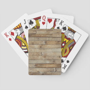 Holz-Look Spielkarten