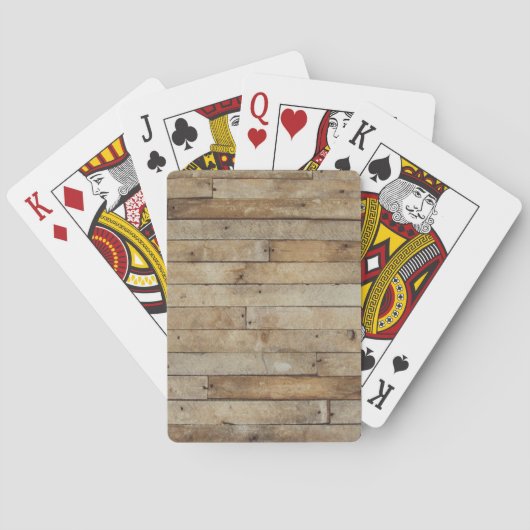 Holz-Look Spielkarten (Rückseite)