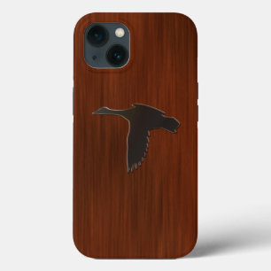Holz - Mallard-Ente im Flug Case-Mate iPhone Hülle