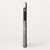 Holz-Marmor mit Monogramm Case-Mate iPhone Hülle (Hinten/Links)