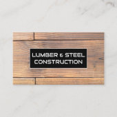 Holz | Metall | Baukonzept Visitenkarte (Vorderseite)