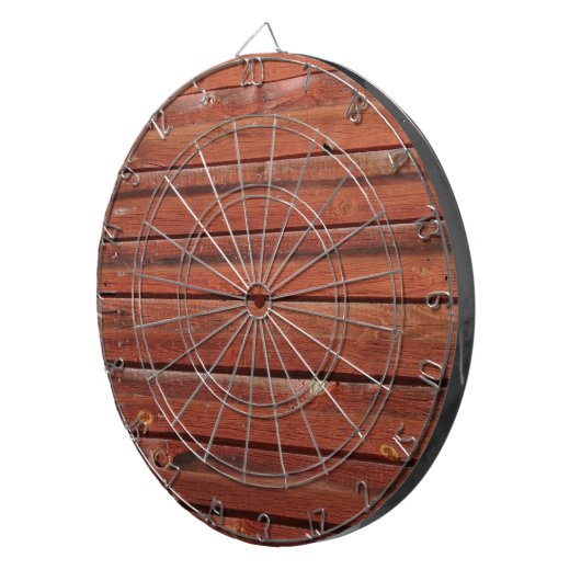 Holz mit antiker Patina Dartscheibe (Vorderseite rechts)