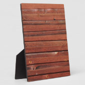 Holz mit antiker Patina Fotoplatte (Seite)