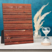 Holz mit antiker Patina Fotoplatte (Seite)