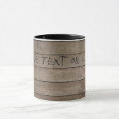 Holz mit eingeprägtem Namen Tasse (Zentrum)