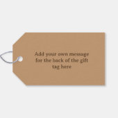 Holz mit geschnitzten Initialen und Foto für das b Geschenkanhänger (Rückseite Horizontal)