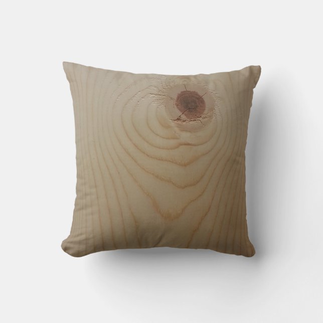 Holz mit Knoten Kissen (Vorderseite)