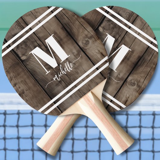 Holz-Monogramm Tischtennis Schläger