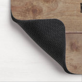 "Holz"-Mousepad mit (oder ohne) Initial(en) Mousepad (Ecke)