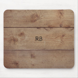 "Holz"-Mousepad mit (oder ohne) Initial(en) Mousepad