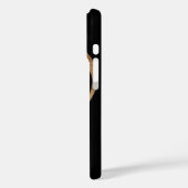 Holz-Musiknote mit Individuelle Name Case-Mate iPhone Hülle (Rückseite / Links)