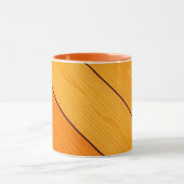 Holz Muster orange Kaffee Tasse (Zentrum)