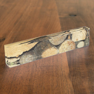 Holz Namensplakette