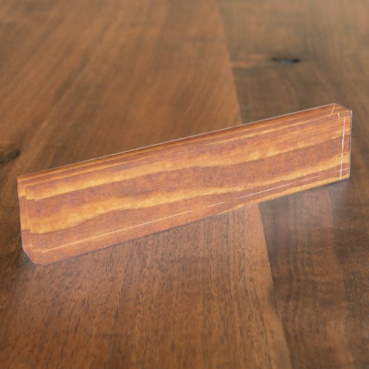 Holz Namensplakette (Seite)