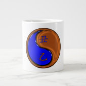 Holz Ochse Jumbo-Tasse (Vorderseite)