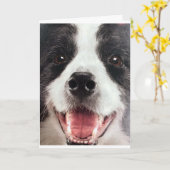 HOLZ ODER IN ANDEREN WORTEN **GLÜCKLICHER GEBURTST KARTE (Gelbe Blume)