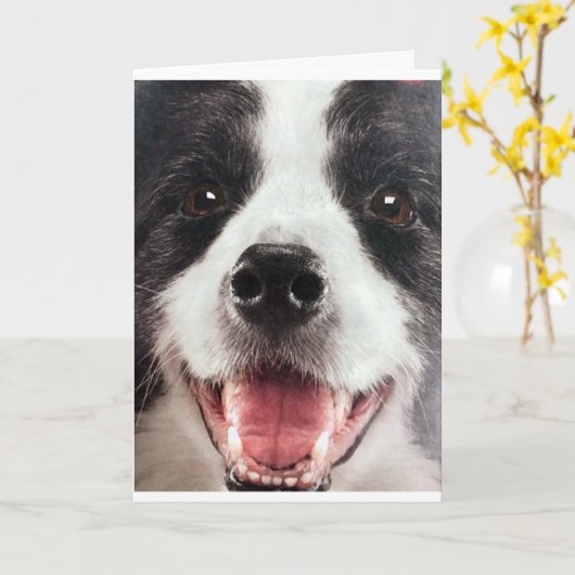 HOLZ ODER IN ANDEREN WORTEN **GLÜCKLICHER GEBURTST KARTE (Gelbe Blume)