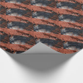 Holz-Packpapier 1 Geschenkpapier (Ecke)