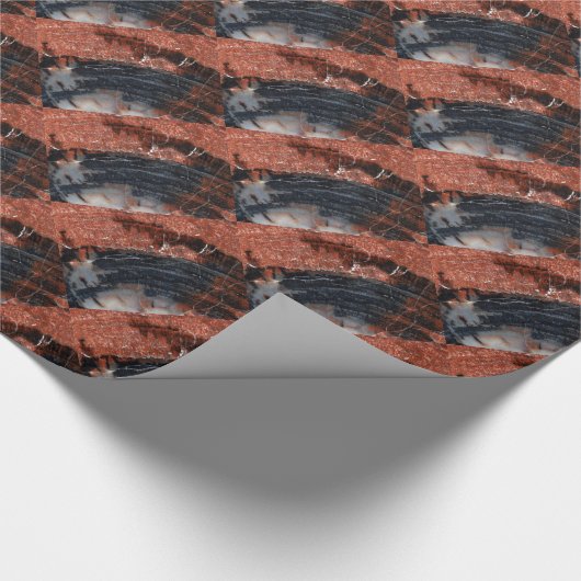 Holz-Packpapier 1 Geschenkpapier (Ecke)