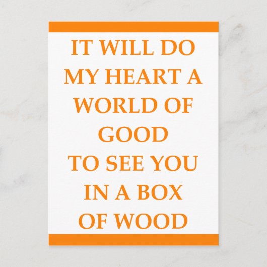 HOLZ POSTKARTE (Vorderseite)