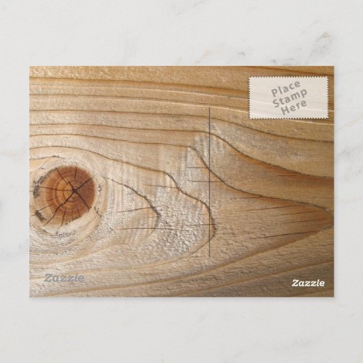 Holz Postkarte (Rückseite)