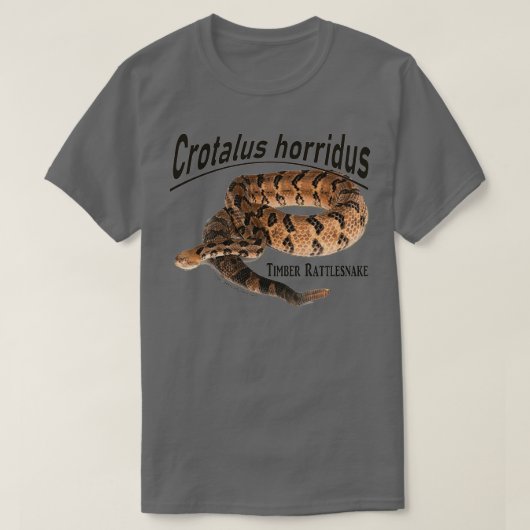 Holz Rattlesnake Crotalus horridus 1 T-Shirt (Design vorne)