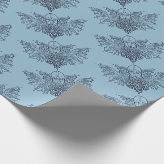 Holz: Rave Geschenkpapier (Ecke)