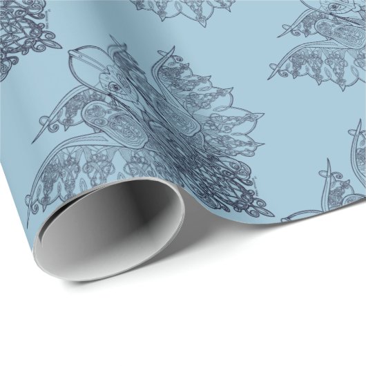 Holz: Rave Geschenkpapier (Rolleneckpunkt)