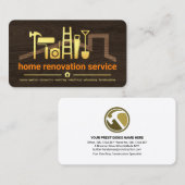 Holz Roof Handyman Tools Visitenkarte (Vorne/Hinten)