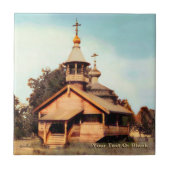 Holz Russische Kirche Holz Fliese (Vorderseite)