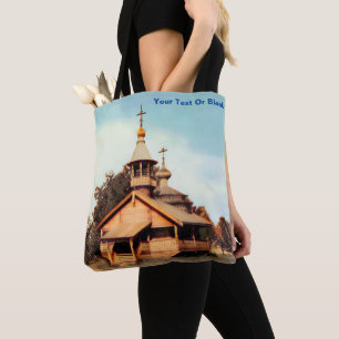 Holz Russische Kirche Totbeutel Tasche