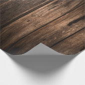 Holz Rustikal Geschenkpapier (Ecke)