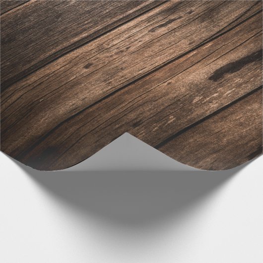Holz Rustikal Geschenkpapier (Ecke)