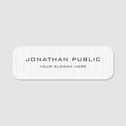 Holz rustikal weiß (Individuelle Name) Namensschild (Vorderseite)