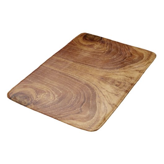Holz Rustikaler Teakholz Textur Holz Getreide Foto Badematte (Schrägansicht)