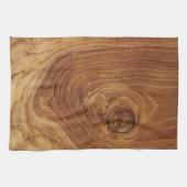 Holz Rustikaler Teakholz Textur Holz Getreide Foto Handtuch (Horizontal)