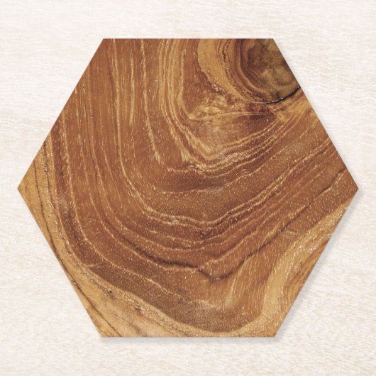Holz Rustikaler Teakholz Textur Holz Getreide Foto Untersetzer (Vorderseite)